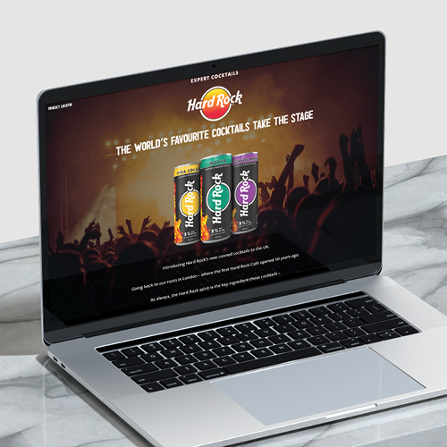 Hard Rock Cocktails Website