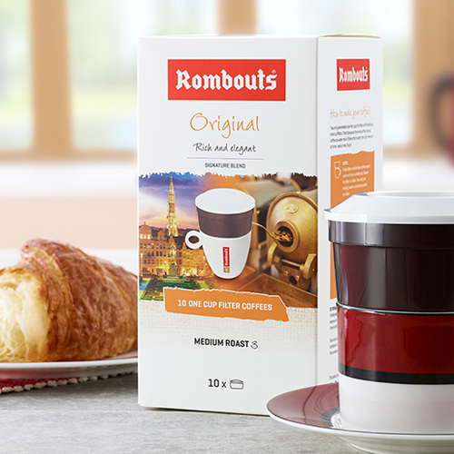 Rombouts Compostable One Cup Packaging