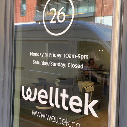 Welltek Showroom Branding